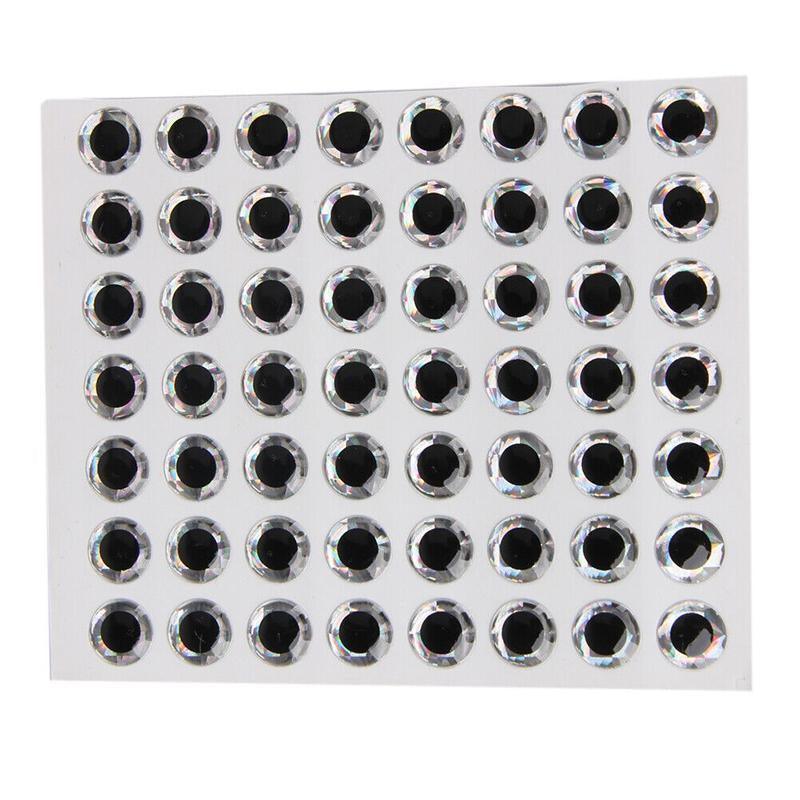 3D Holographic Fishing Lure Eyes - 5 mm, Silver, Pack of 100 - view 4