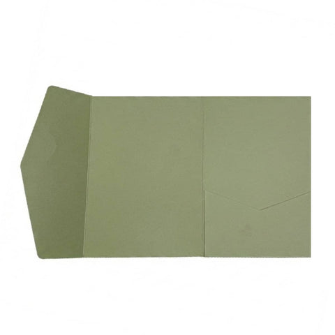 3D Tri-Fold Wedding Invitation Envelopes, Pack of 20 - Sage Green