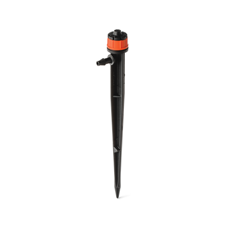Holman Barbed Drip Irrigation PC Emitter on Spike 5 Pack - Black & Orange Plastic