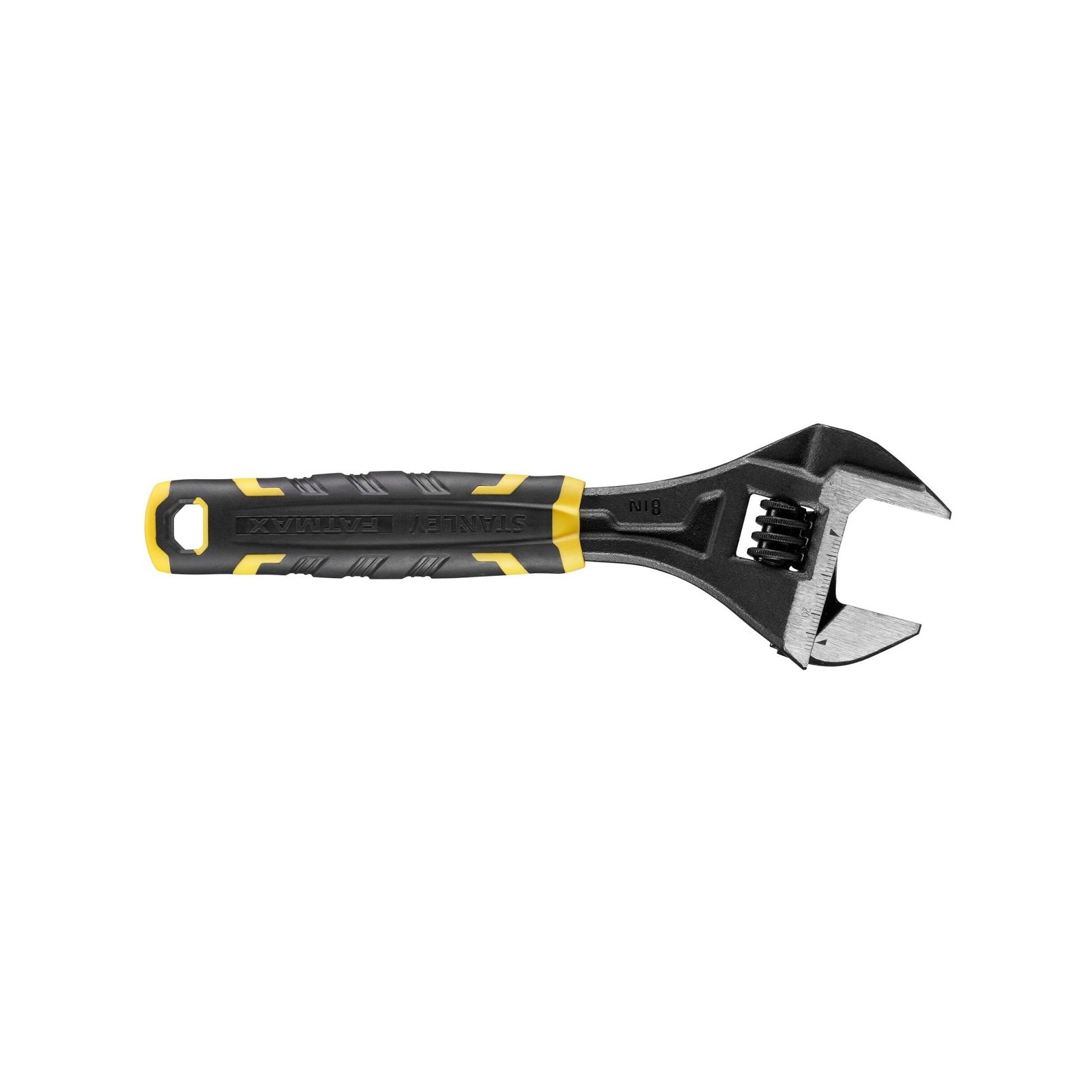 Stanley FatMax 200mm Bi-Material Adjustable Wrench with 15 Degree Offset Jaws