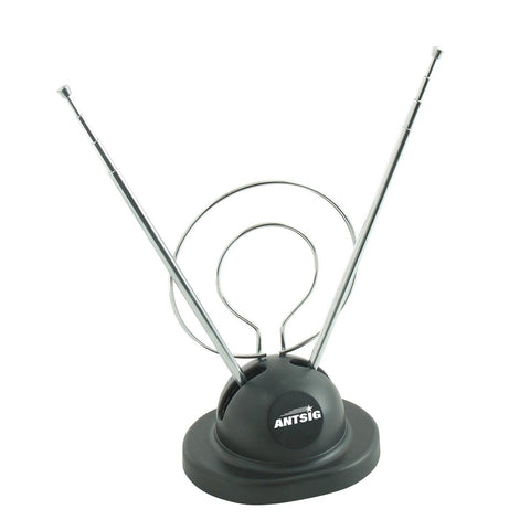 Antsig Indoor Digital Antenna - 14 x 26cm - Black - Non-Tip Design - SuperSaverAU - view 1