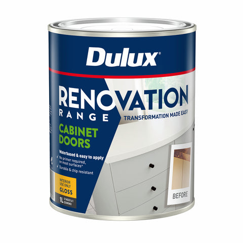 Dulux Renovation Range 1L Domino Gloss Cabinet Doors Water Based
