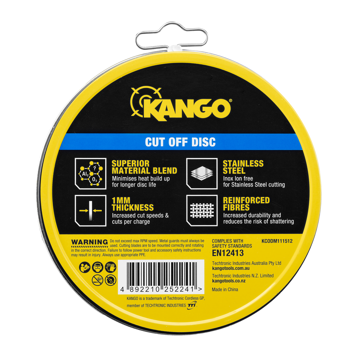 Kango 115mm Metal Cut Off Discs 12 Pack KCODM111512