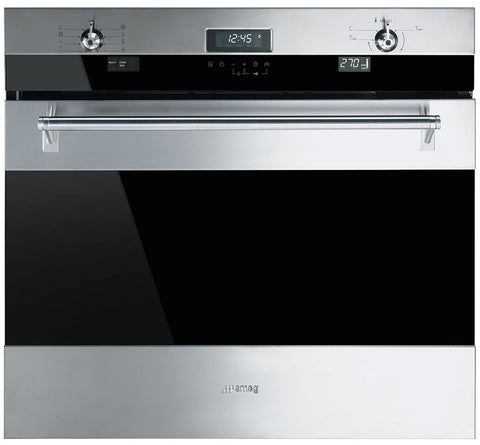 Smeg 76cm Classic pyrolytic built-in oven - 130L, stainless steel, 10 functions, meat probe - SOA330X1