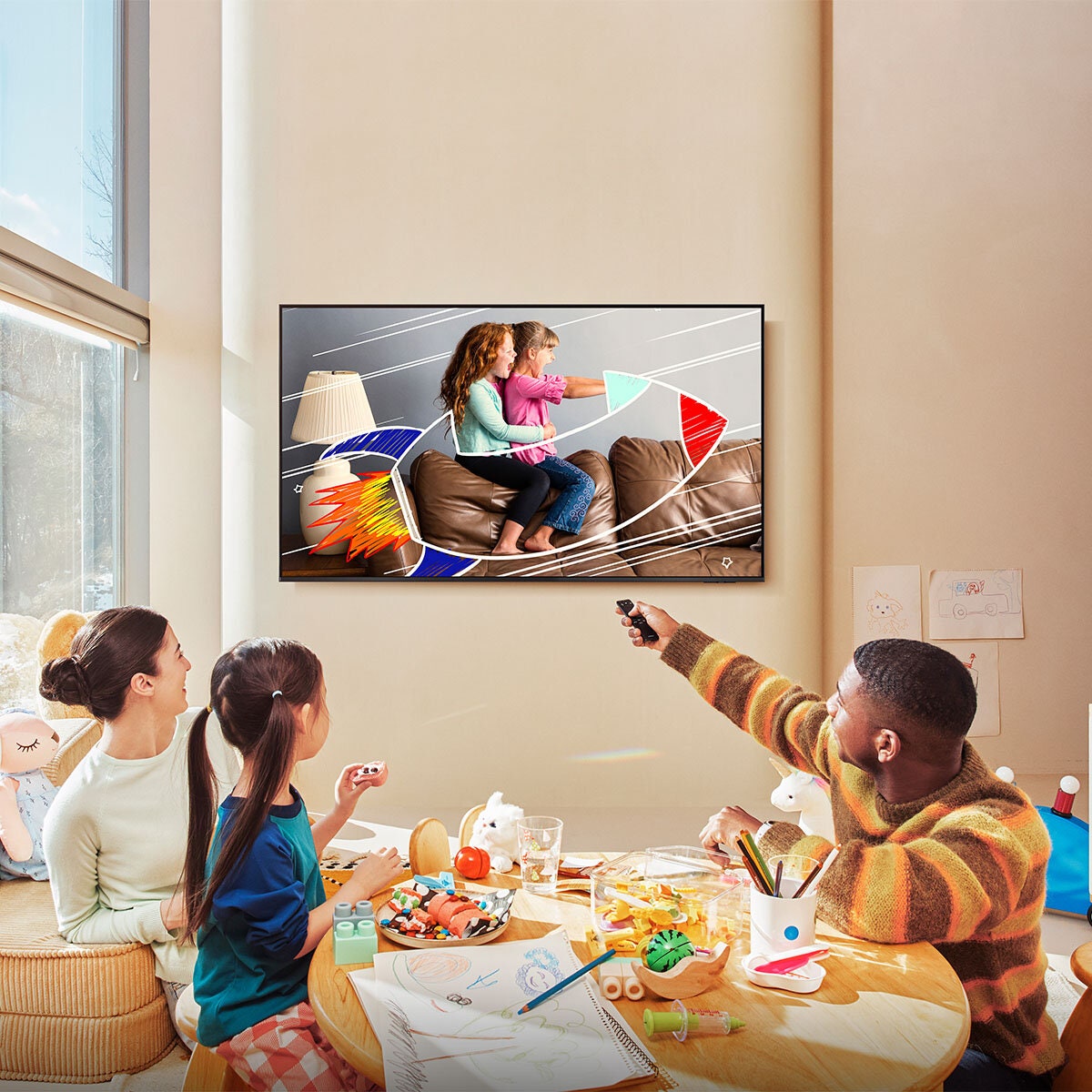 Samsung 55-inch Q7F QLED 4K Smart TV - Quantum Dot, Dolby Atmos, Tizen Smart Platform - QA55Q7FAAWXXY