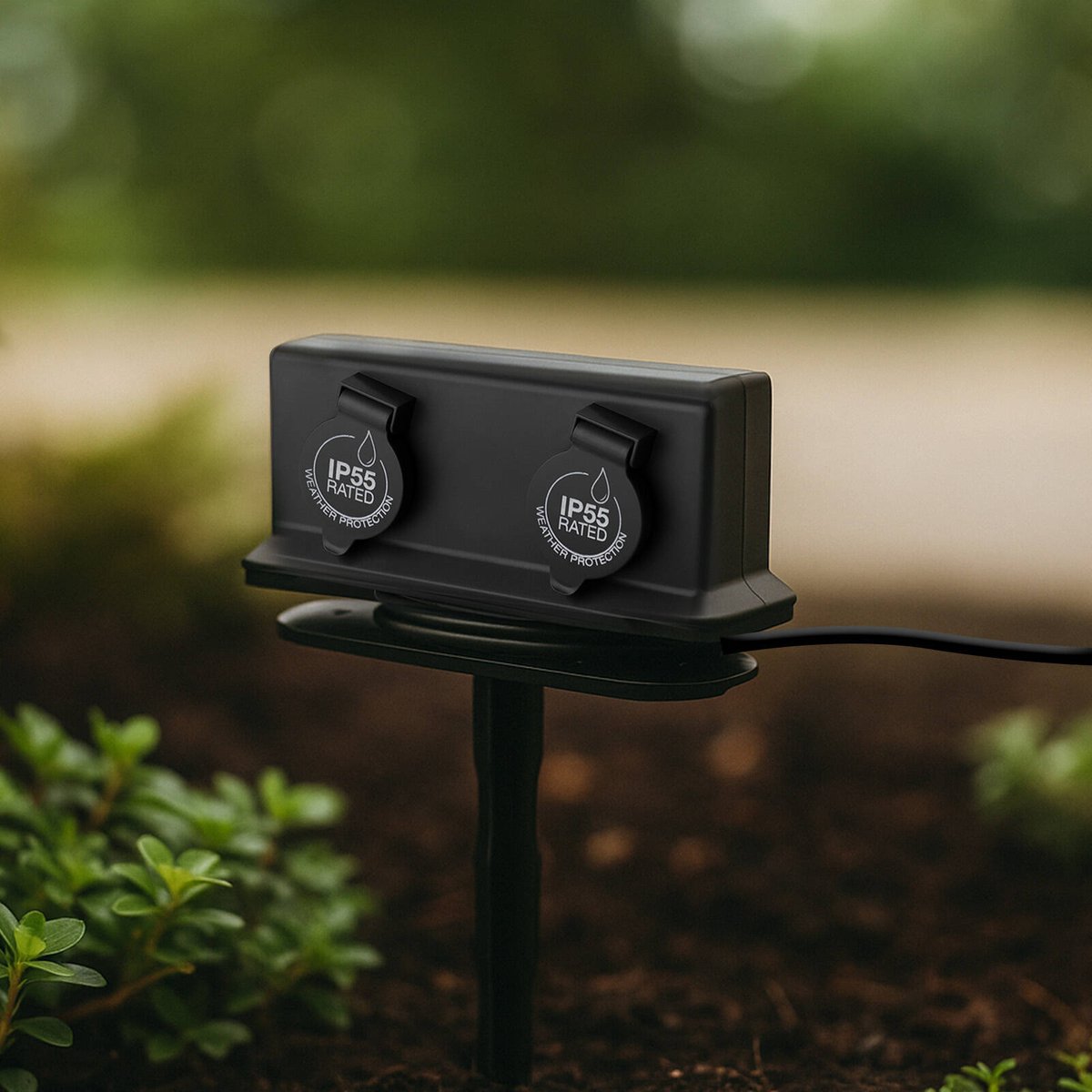 Arlec 2 Outlet Outdoor Powerboard with Garden Stake 230V 1.8m PB32B-G
