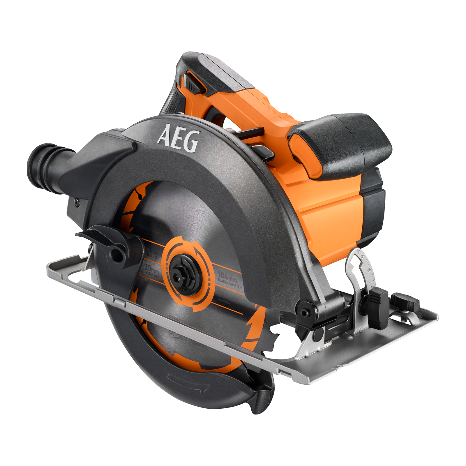 AEG 1200W 184mm Corded Circular Saw 60mm Cut Depth 45 Bevel KS12-1