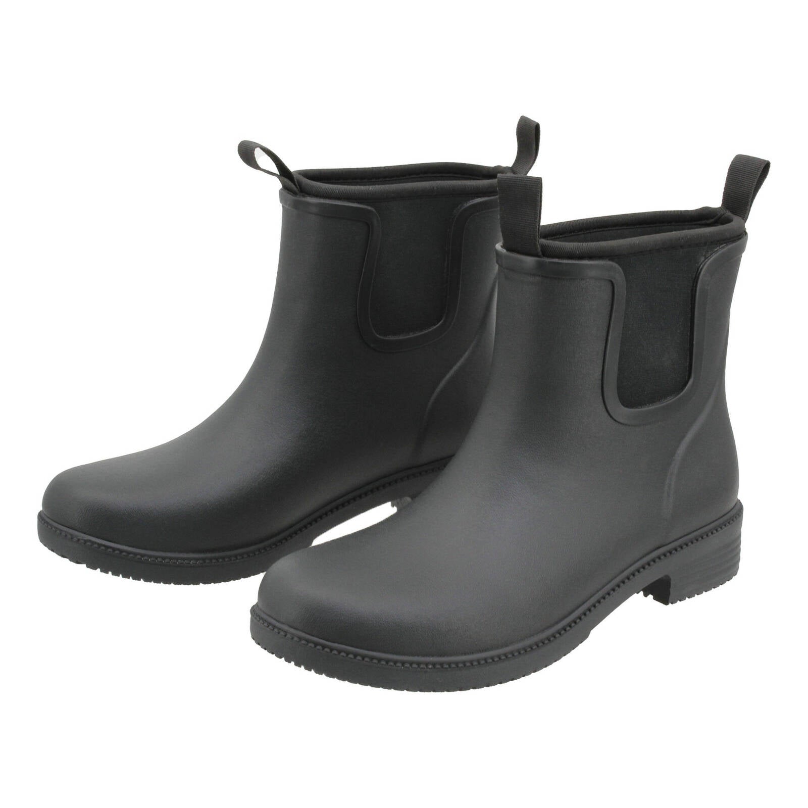 Craftright Black Gumboots Size 10 - Rubber/Neoprene Slip-Resistant Ankle Boots