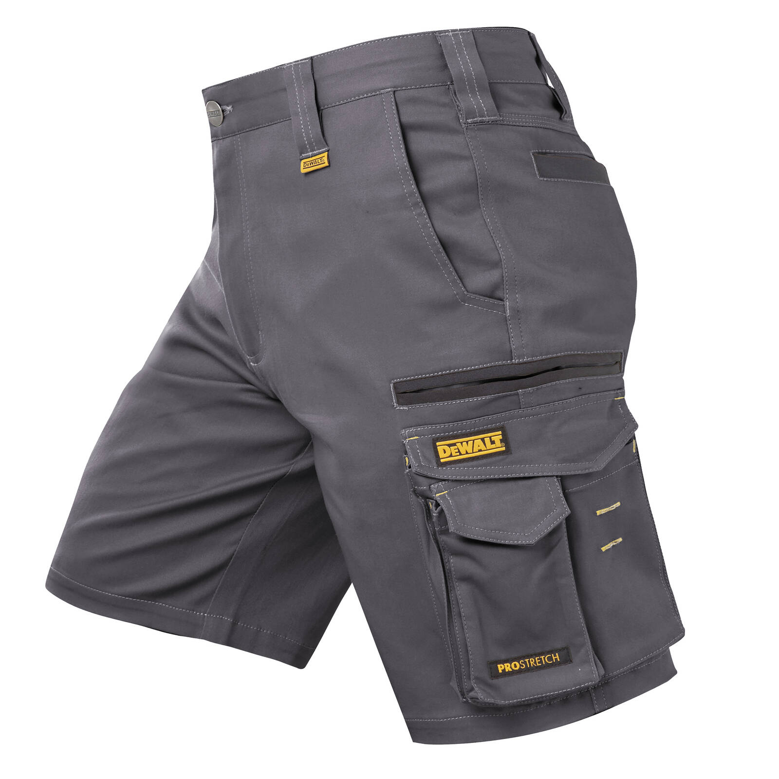 DeWALT Bennington PROStretch Work Shorts Size 40 Grey Cotton Spandex