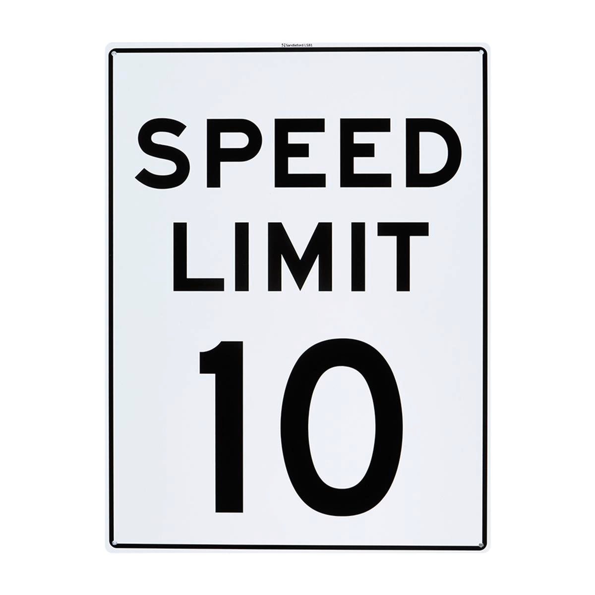 Sandleford Speed Limit Sign - 450 x 600mm - Polypropylene - UV Resistant - SuperSaverAU - view 1