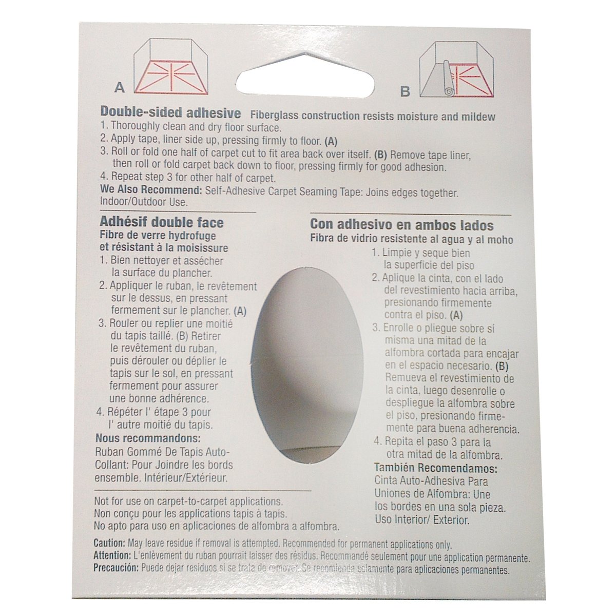 Ideal Distributors Carpet Tape 38mm x 12m Double Sided Adhesive - SuperSaverAU - view 3