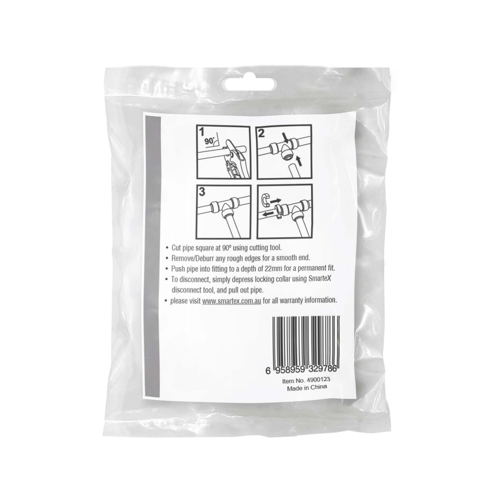 SmarteX-PEX Fitting Disconnect Kit for Push-Fit Pipe - Grey