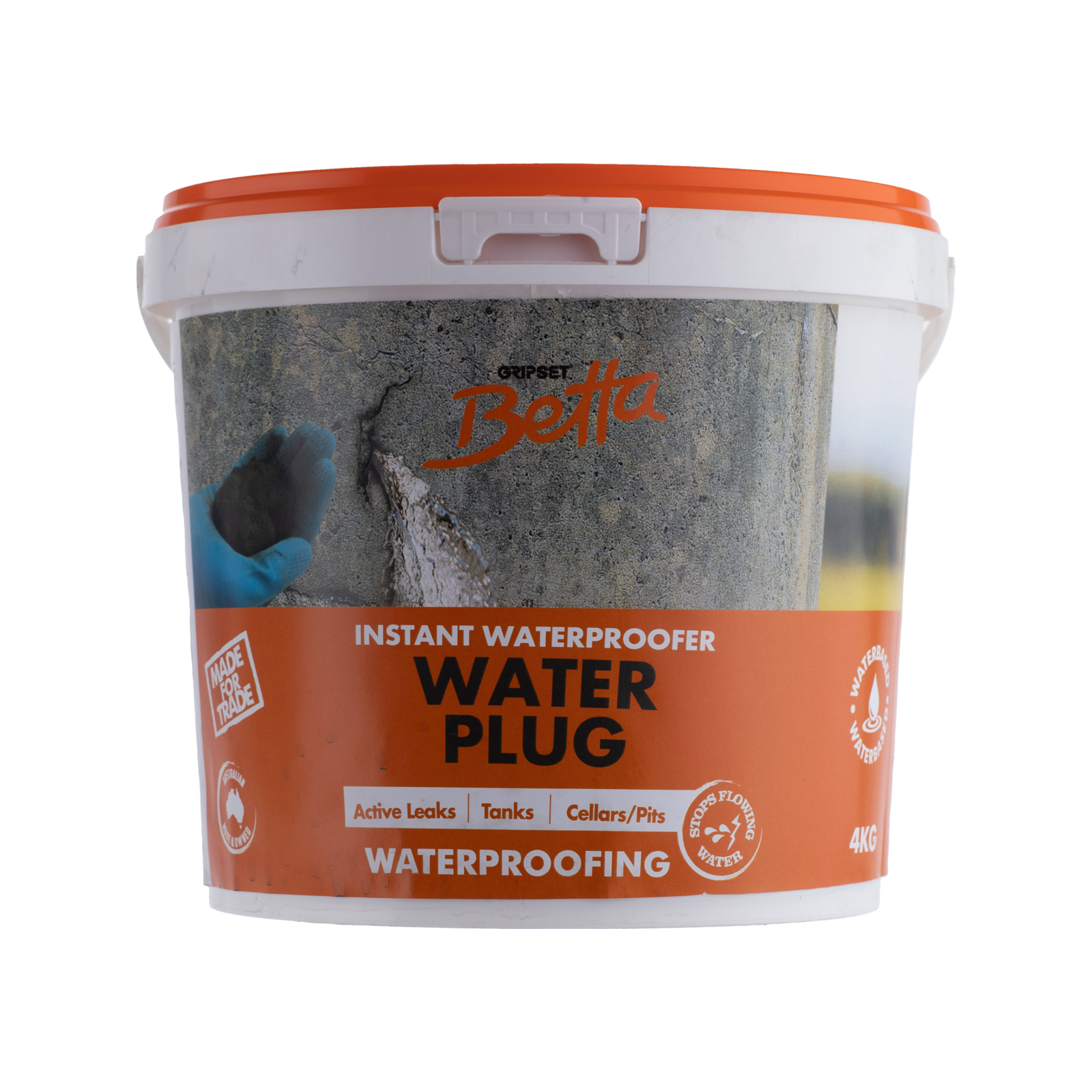 Gripset Betta 4kg Rapid Setting Cement Water Plug