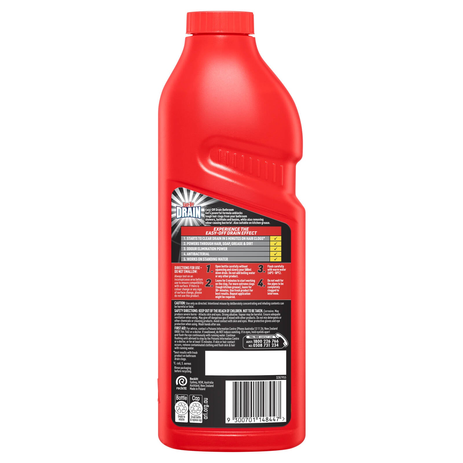 Easy Off BAM 1L Bathroom Gel Drain Cleaner