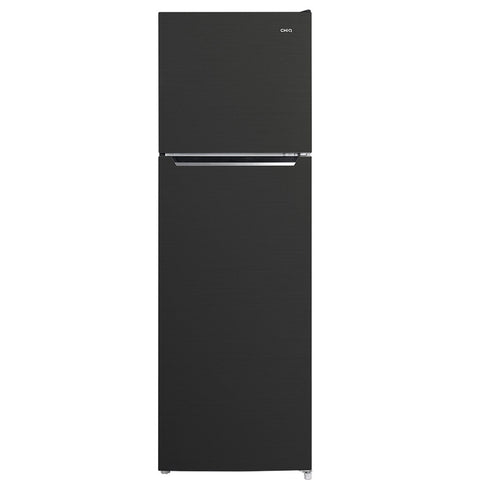 CHiQ 255L Top Mount Fridge - Black Steel with Reversible Door and 5 Star Energy Rating - CTM253NBS5E