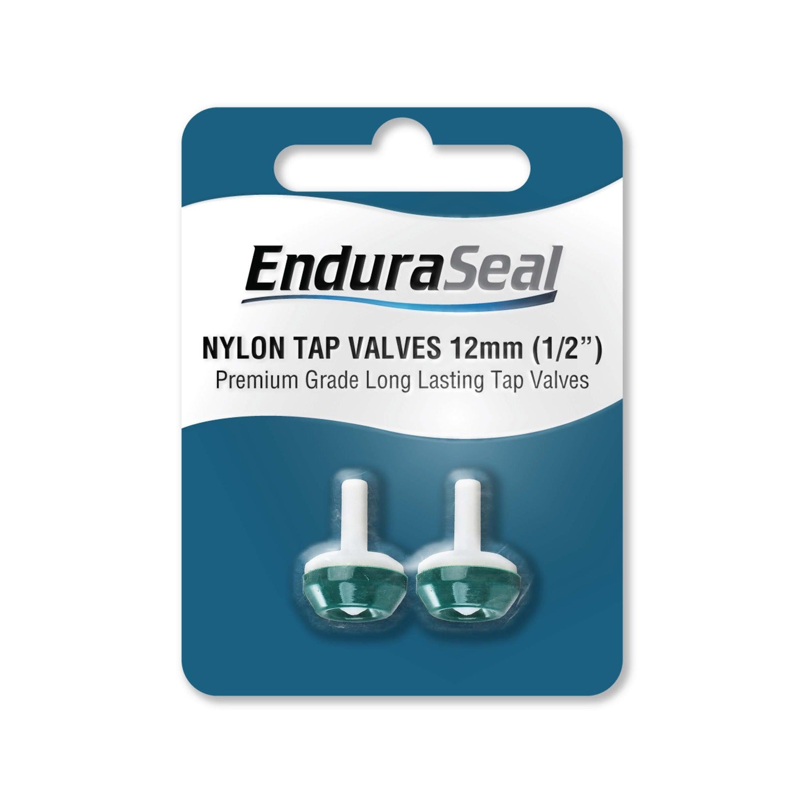EnduraSeal 12mm Nylon Tap Valves Hot and Cold - 2 Pack