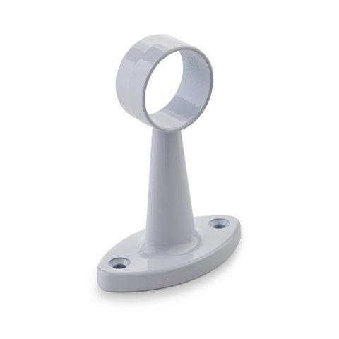 Sandleford 25mm White Pillar Centre - Zinc Alloy, White Powder Coat