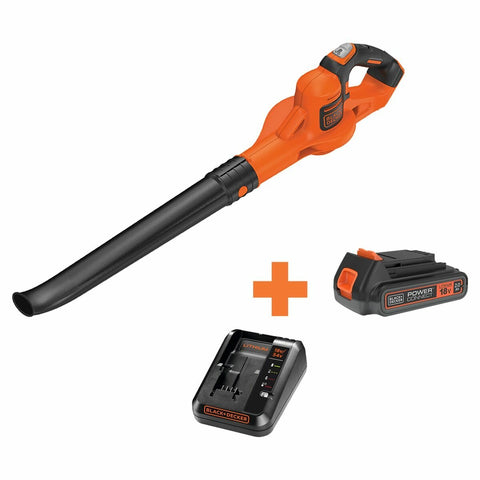 Black & Decker 18V Cordless Powercommand Boost Leaf Blower - Lithium-Ion, 209km/h Blow Speed - GWC1820PC-XE