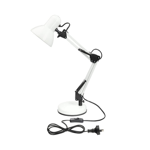 Brilliant Flexi Lloyd XL White E27 Desk Lamp with Adjustable Head 20986/05