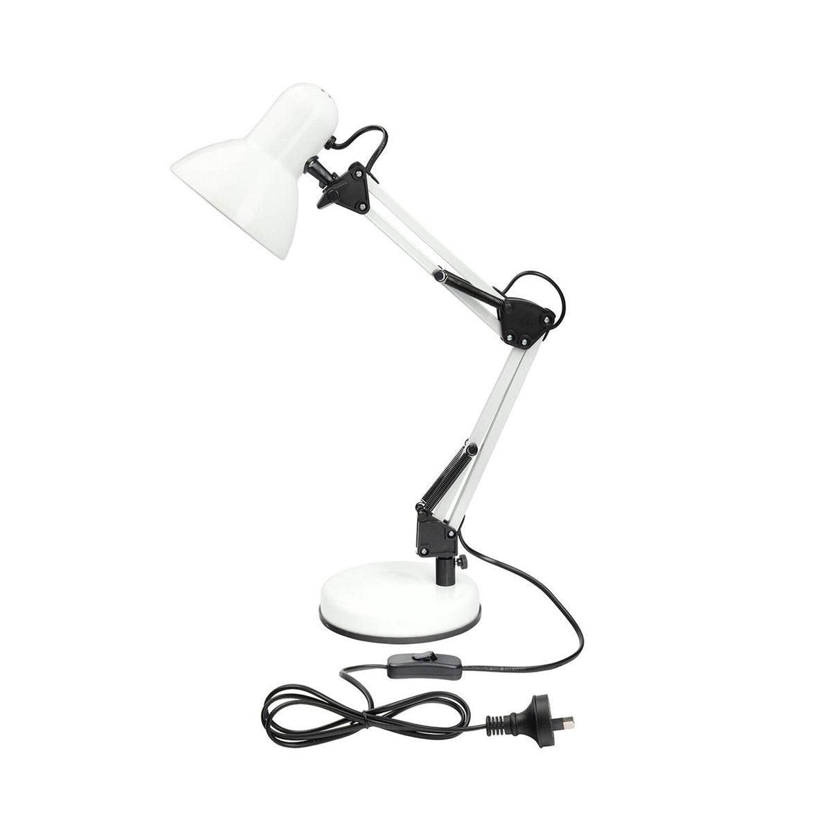 Brilliant Flexi Lloyd XL White E27 Desk Lamp with Adjustable Head 20986/05