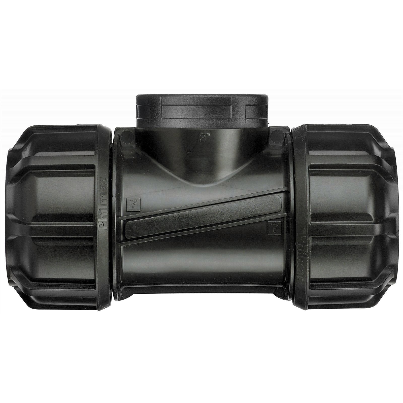 Philmac Metric 20mm x 3/4" Poly x FI BSP Pipe Tee Polypropylene