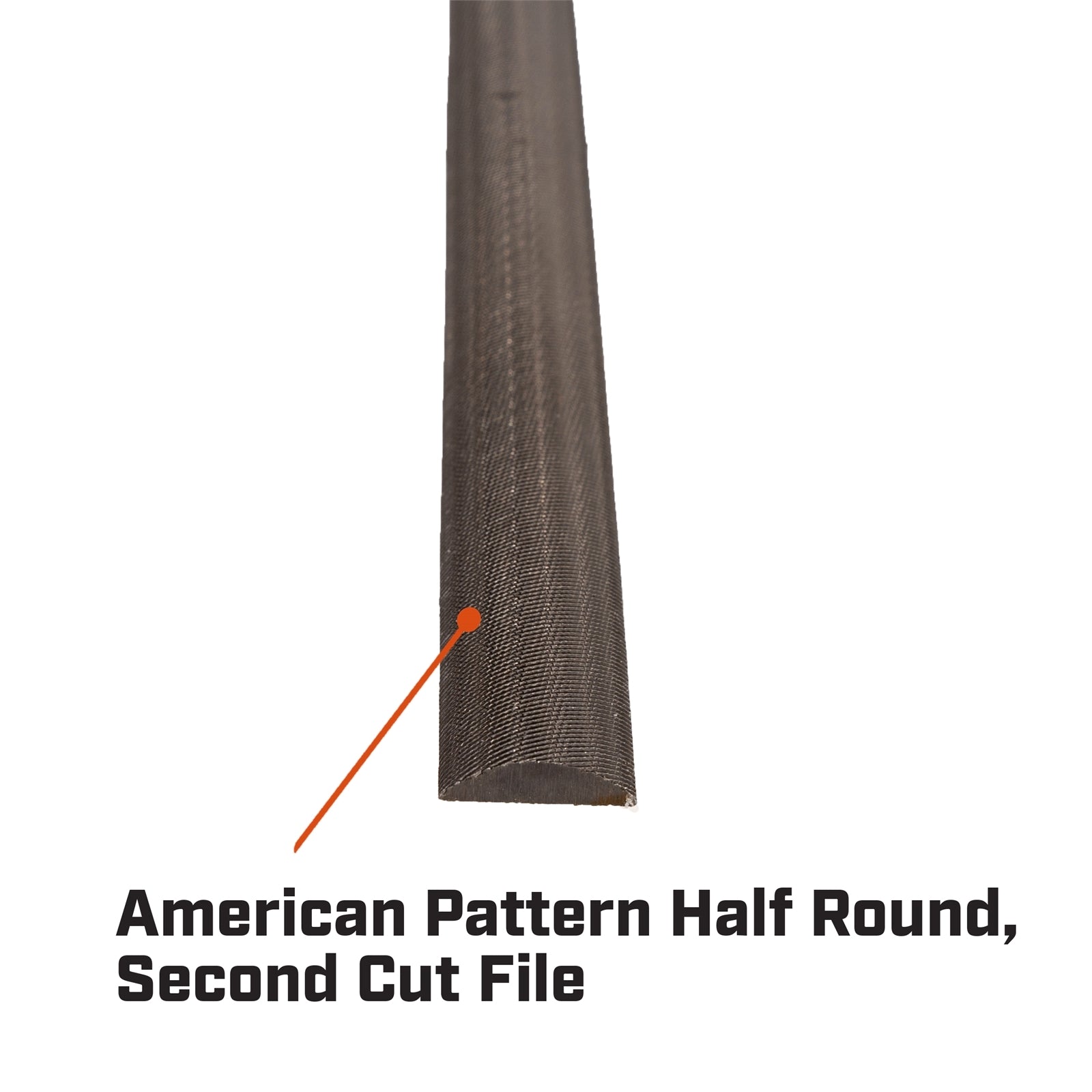 Crescent Nicholson 200mm Half Round Second Cut File