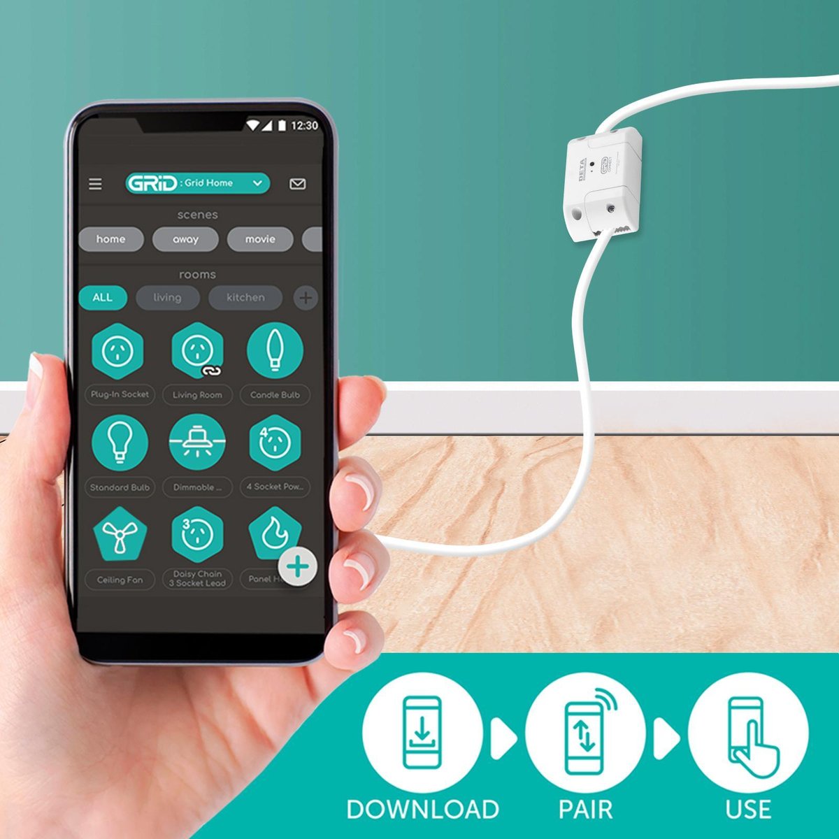 DETA Grid Connect Smart Inline Switch, 250V 6000HA