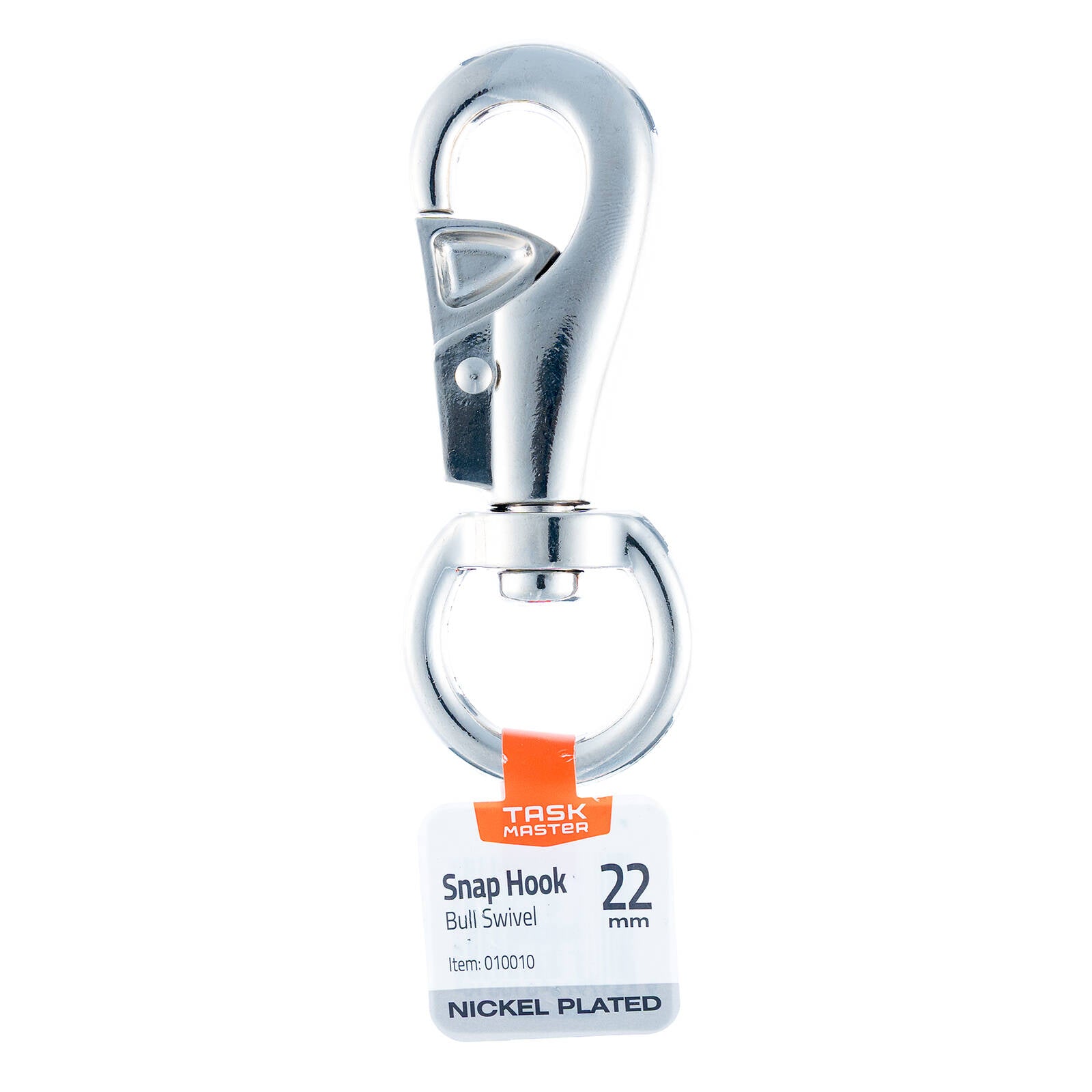 Taskmaster Nickel-Plated Bull Swivel Snap Hook