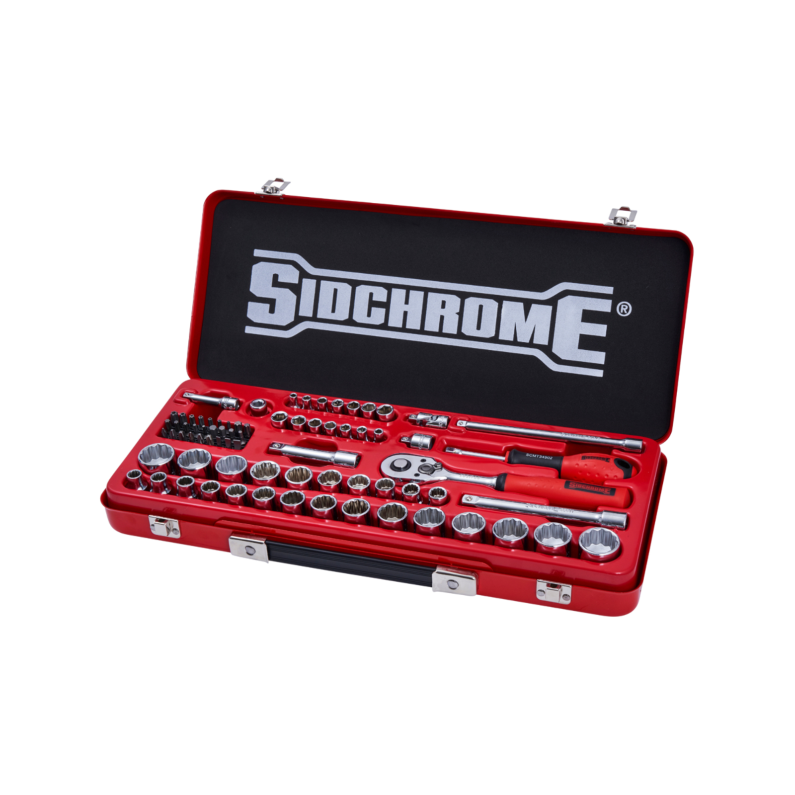 Sidchrome 75 Piece 1/4" & 3/8" Drive Metric & AF Socket Set