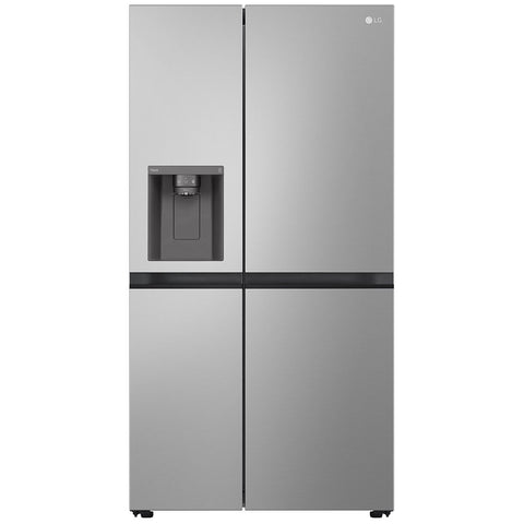 LG 635L Side by Side Fridge - Stainless Steel, Plumbed Ice and Water Dispenser, Surround Cooling - GS-L600PL