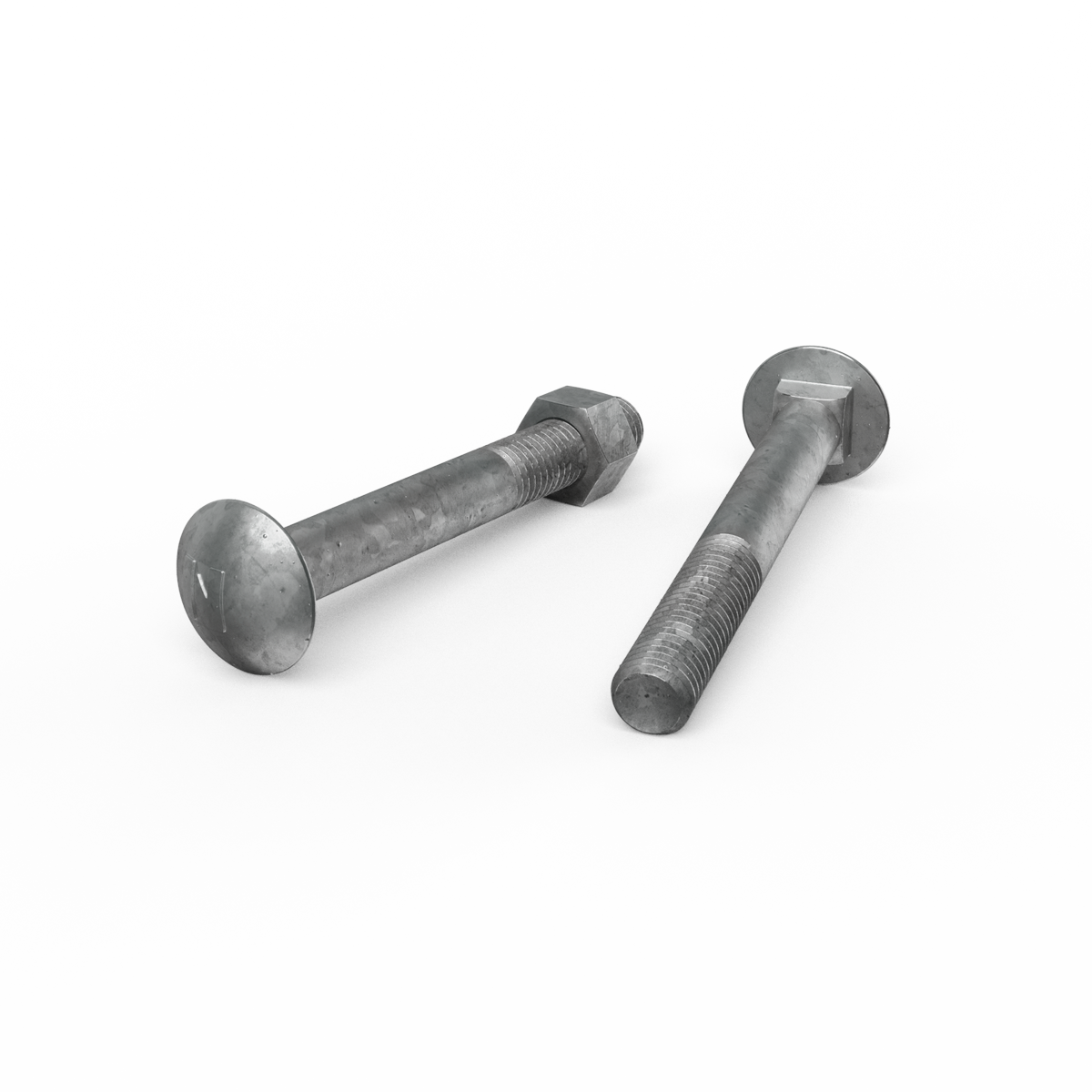 Zenith Hot Dip Galvanised M12 x 100mm Cup Head Bolts & Nuts 12 Pack - SuperSaverAU - view 3