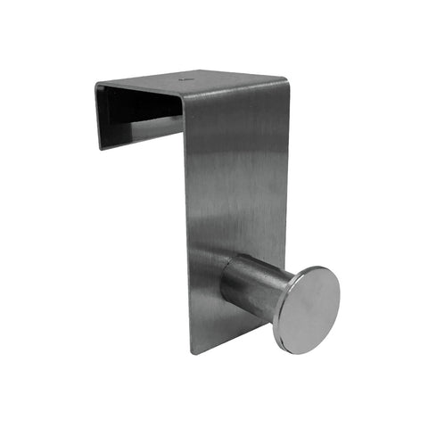 Adoored Satin Chrome Over-The-Door Deco Hook 70mm Aluminium