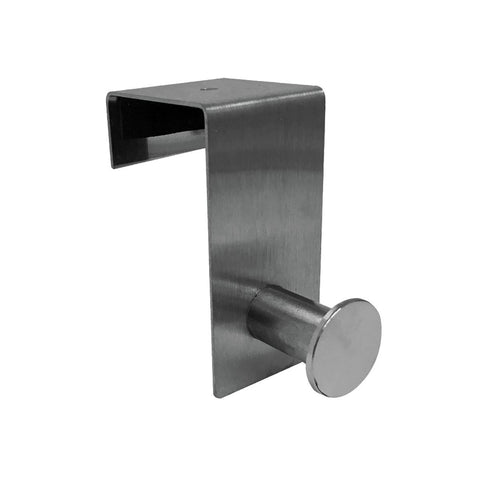 Adoored Satin Chrome Over The Door Hook 70mm Aluminium Durable Design - SuperSaverAU - view 1