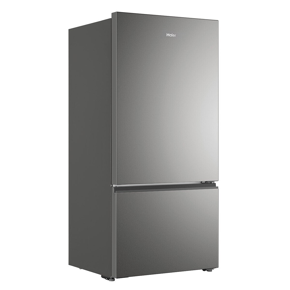 Haier 517L Bottom Mount Fridge - Satina Silver, 5.5 Star Energy, Reversible Door - HRF510BS