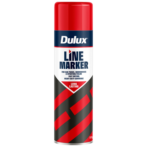 Dulux 500g Red Line Marker Spray Paint, Sharp Line Marking for Sports Fields & Sites
