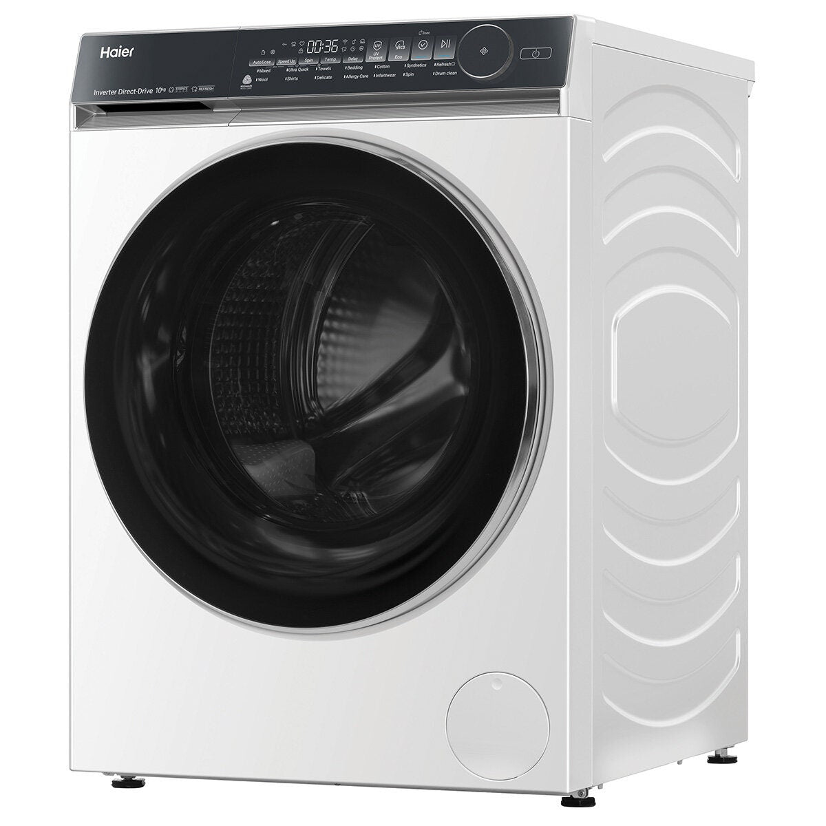 Haier 500 Series 10kg Front Loader - White, Auto Dose, UV Protect, 5 Star Energy - HWF10NW1