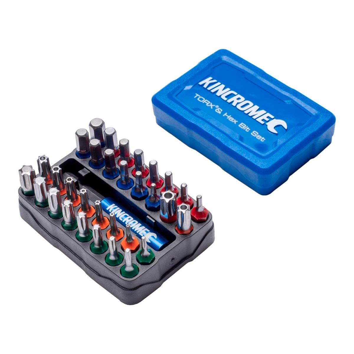 Kincrome 33 Piece S2 Steel Torx & Hex Bit Set 1/4" Hex