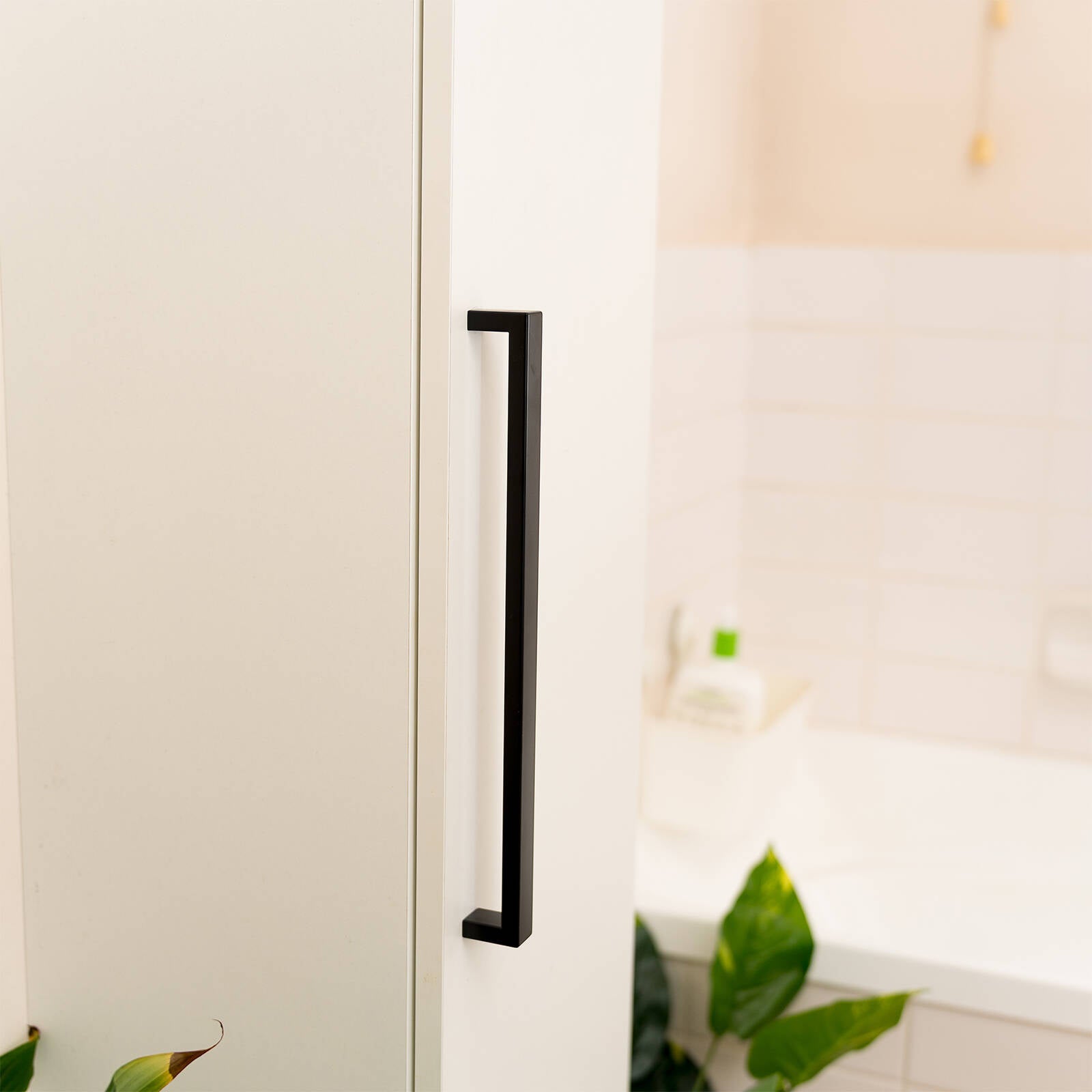 Taskmaster 320mm Matte Black Hollow Rectangle Cabinet Handle Steel Drawer Pull