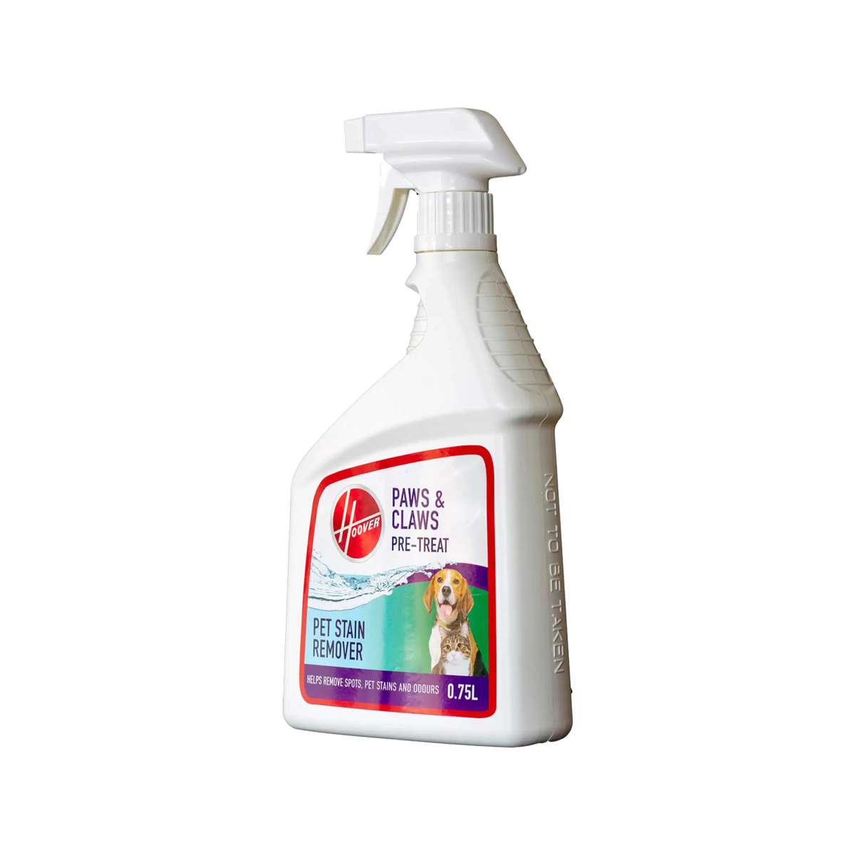 Hoover Paws & Claws Pre-Treat Pet Stain Remover 750ml Enzymatic Concentrated