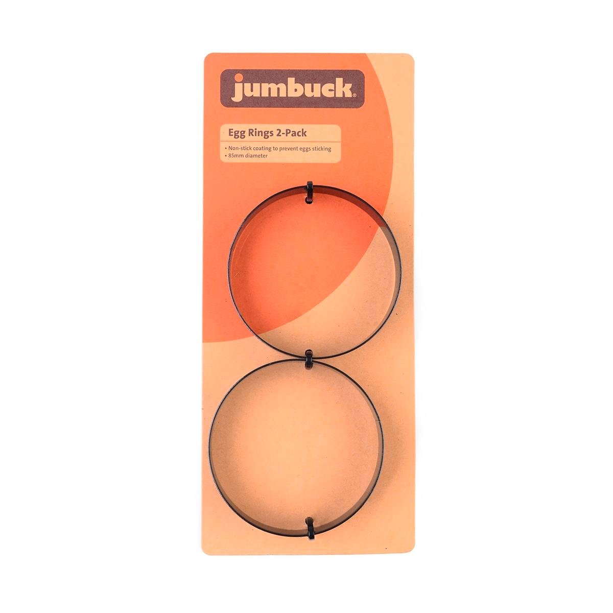 Jumbuck Black Egg Rings 2 Pack for BBQ