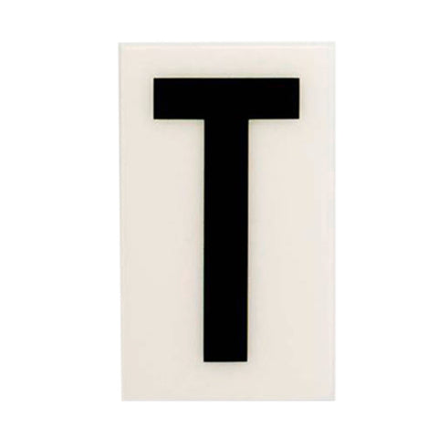 Sandleford 85mm White Self Adhesive House Letter T Polycarbonate Weather Resistant