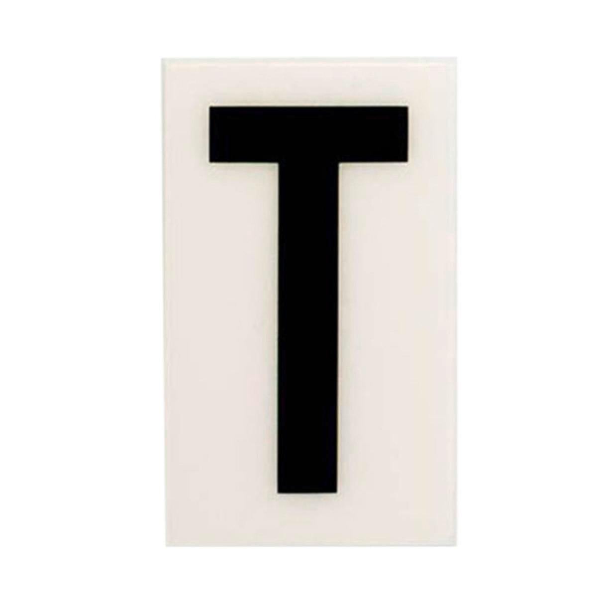 Sandleford 85mm White Self Adhesive House Letter T Polycarbonate Weather Resistant