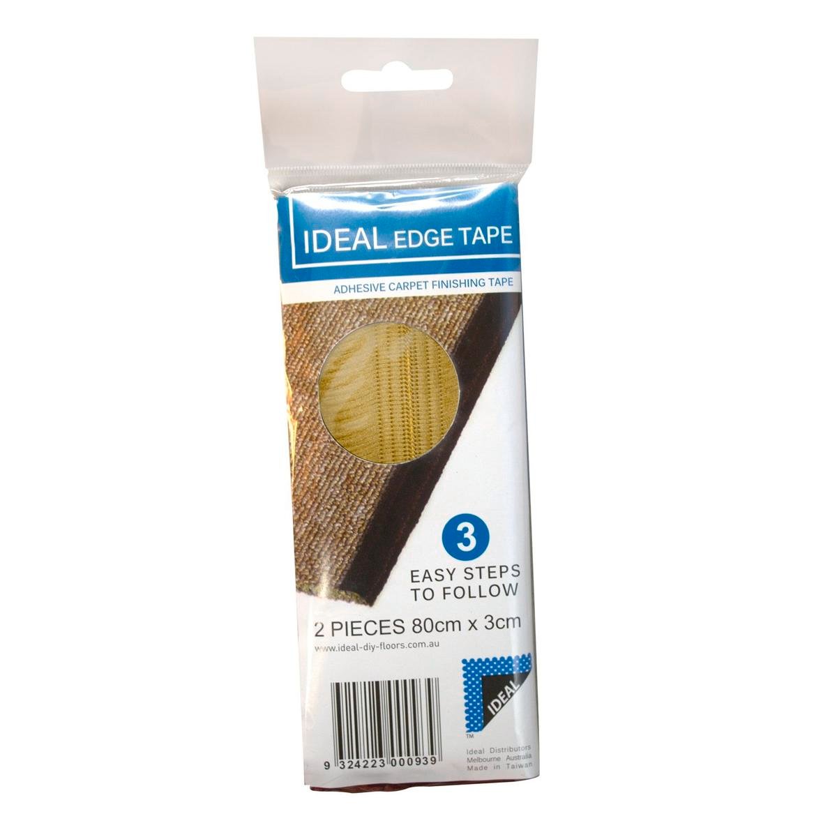 Ideal DIY Floors Beige Polyester Carpet Runner Binding Tape 80cm x 3cm - 2 Pack