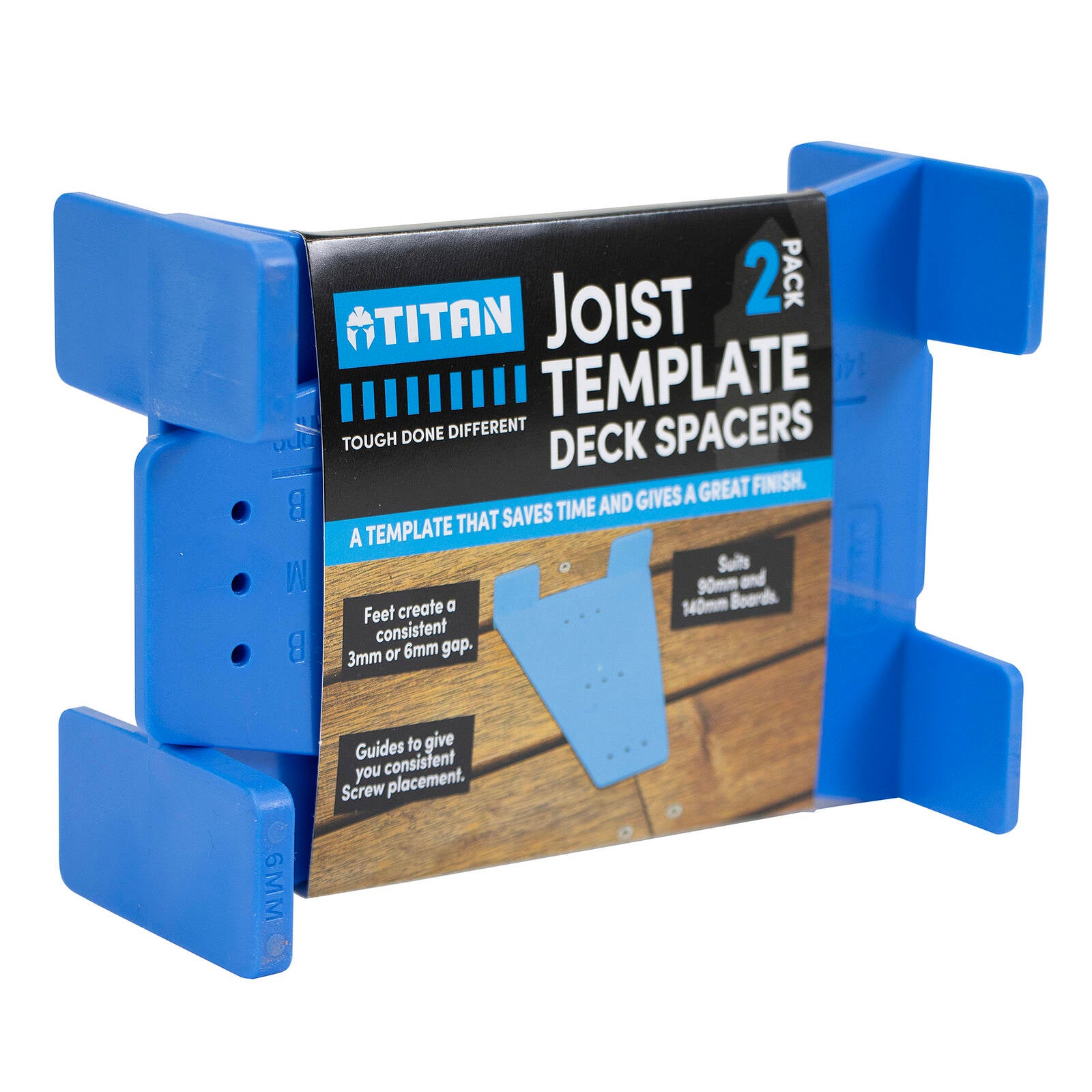 Titan Decking and Joist Template Spacer Reversible 3mm/6mm - 2 Pack
