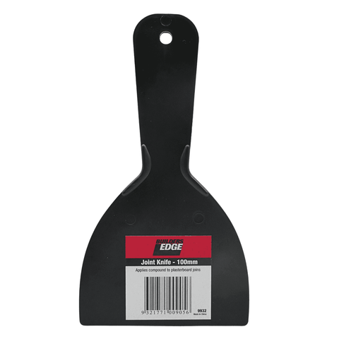 Builders Edge 100mm Plastic Joint Knife Tapered Black