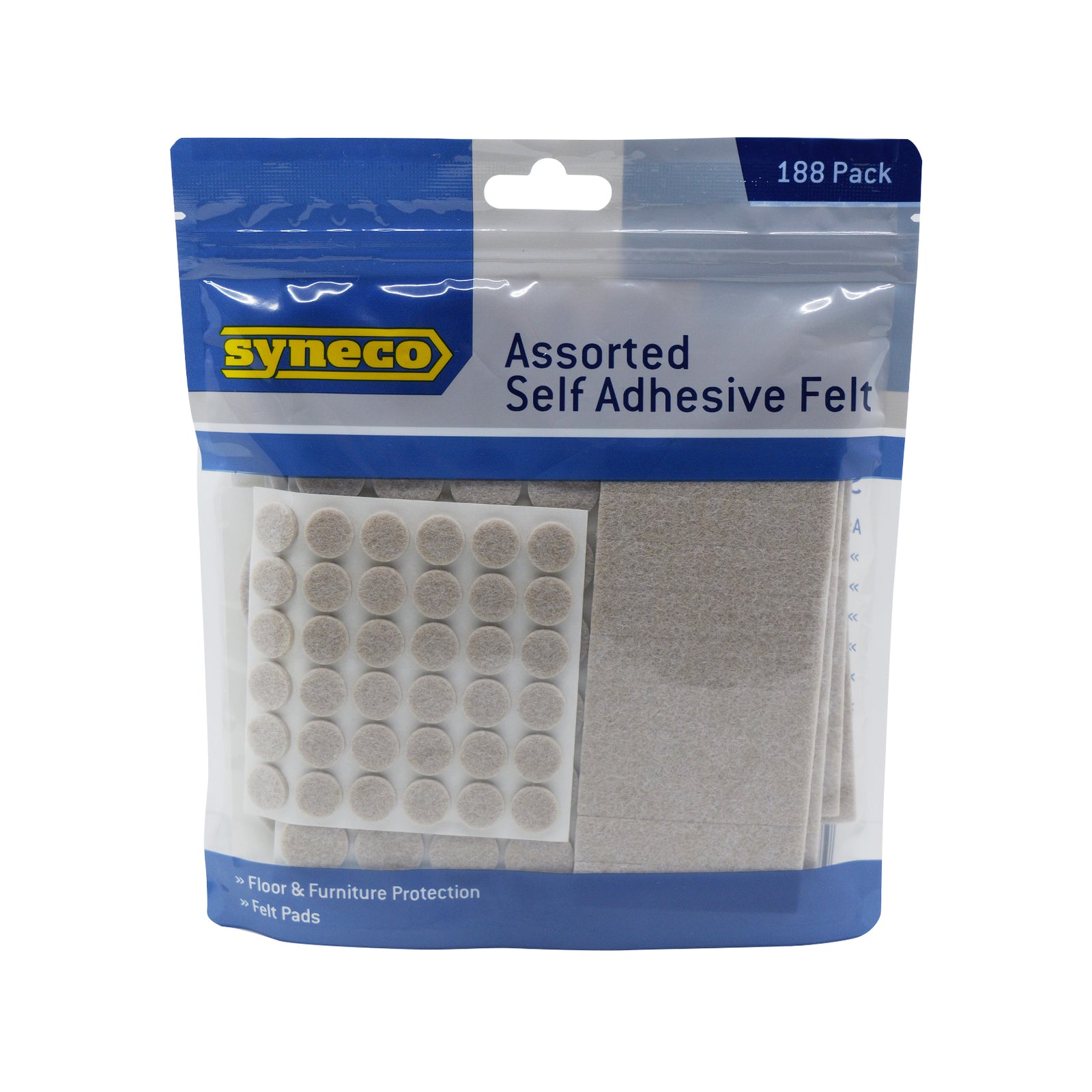 Syneco 188 Piece Assorted Felt Floor Protection Pads