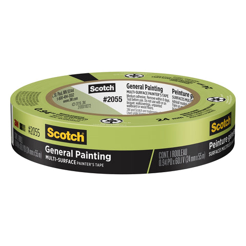 Scotch 24mm x 55m General Painting Masking Tape Medium Adhesion
