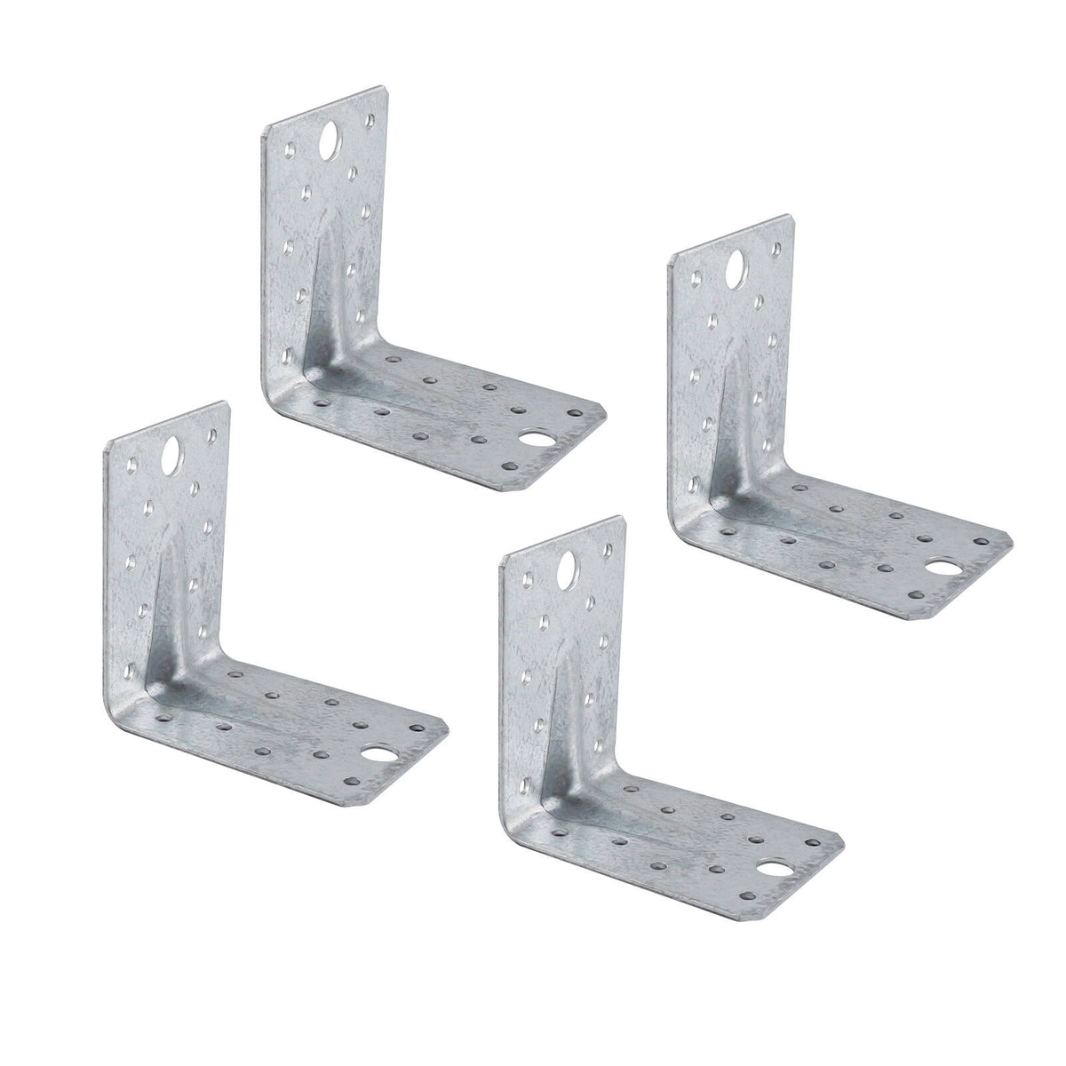 Carinya 90 x 90 x 65 x 2.5mm Galvanised Steel Reinforcing Bracket - 4 Pack