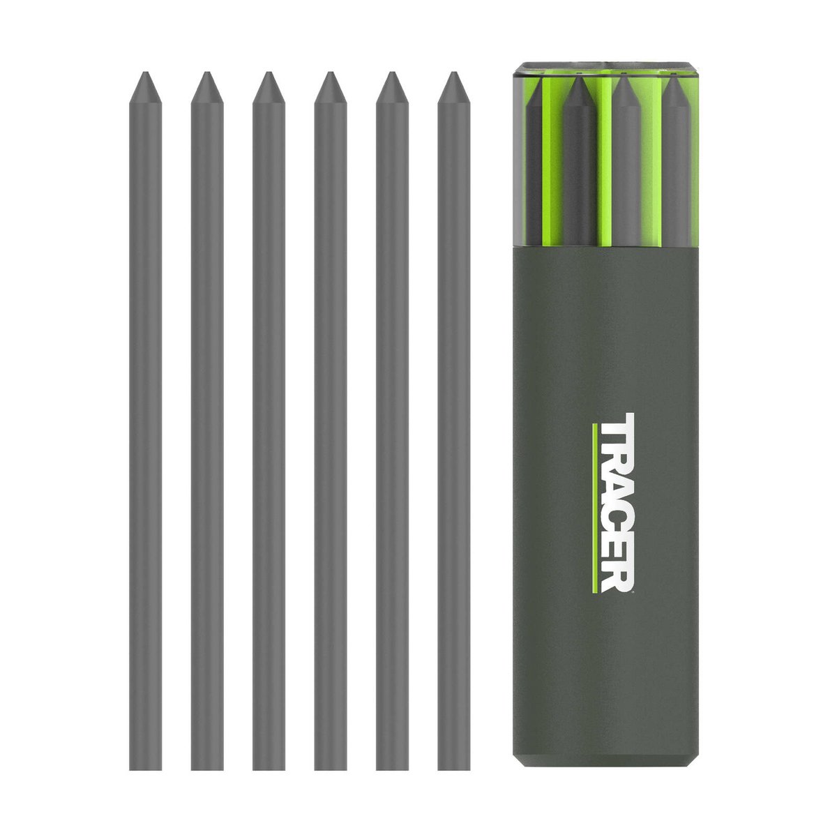 Tracer Pro 5.2mm Graphite Replacement Leads Heavy Duty 6 Pack