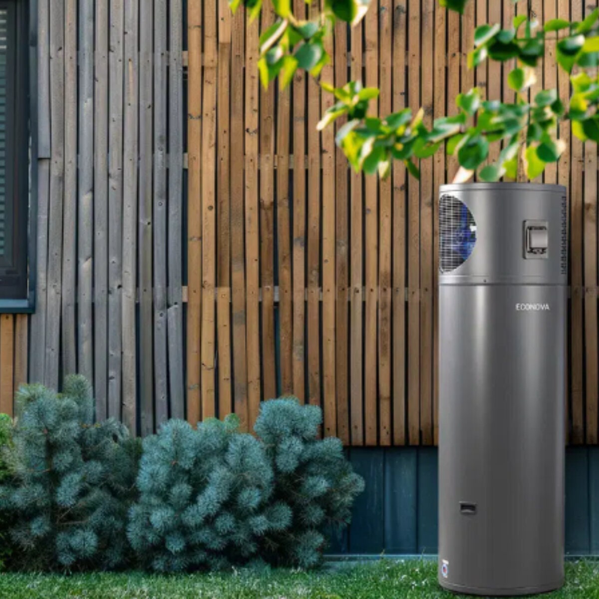 Econova 290L Heat Pump Hot Water System - Wi-Fi App Control, Obsidian Grey - ECON-300RVW